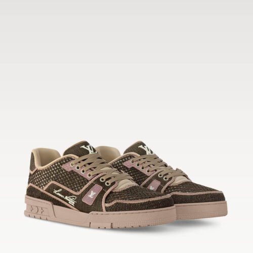 LV Trainer Sneaker 1AHTQA Brown Raffia