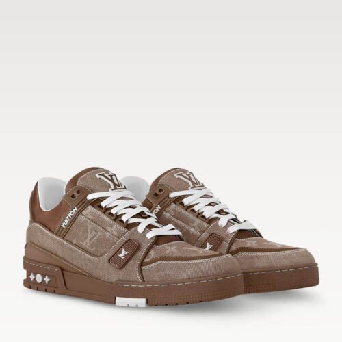LV Trainers 1AHT23 Brown Monogram denim