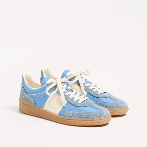 Valentino Garavani Upvillage low top sneaker in crust leather and nylon