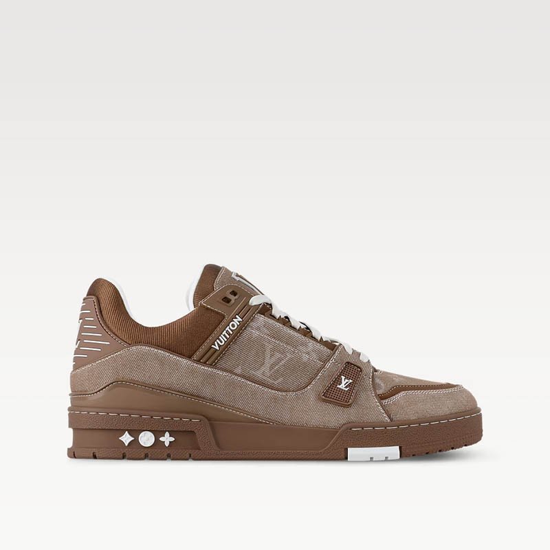 LV Trainers 1AHT23 Brown Monogram denim