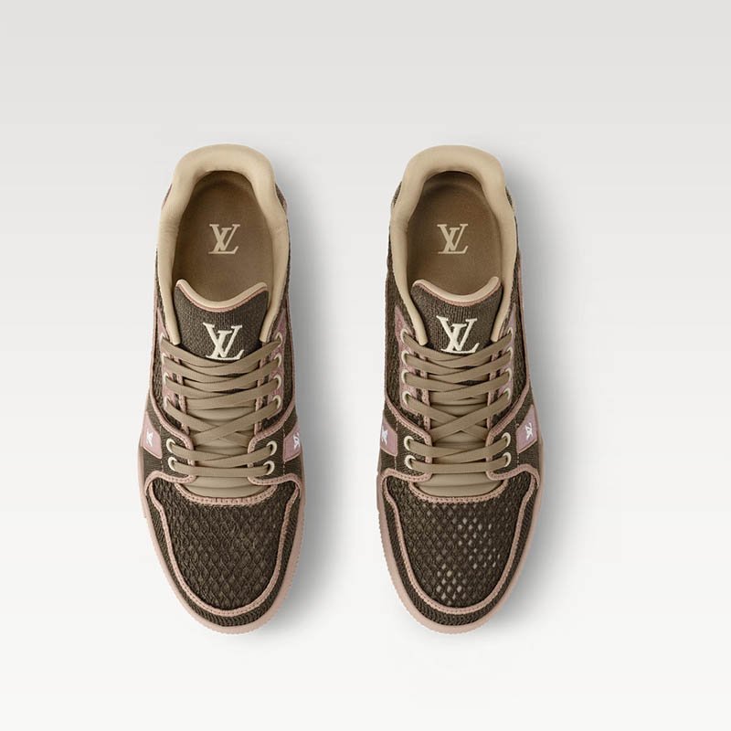 LV Trainer Sneaker 1AHTQA Brown Raffia