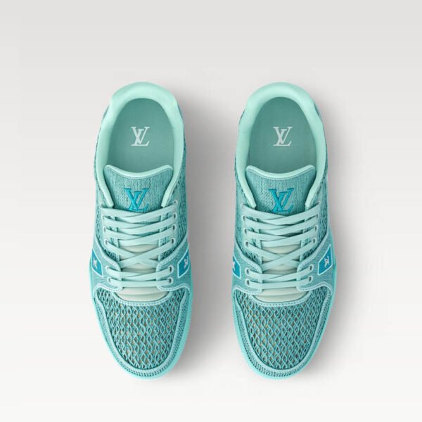LV Trainer Sneaker Turquoise Blue 1AHTQT Raffia