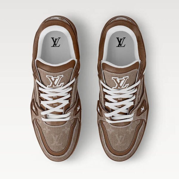 LV Trainers 1AHT23 Brown Monogram denim