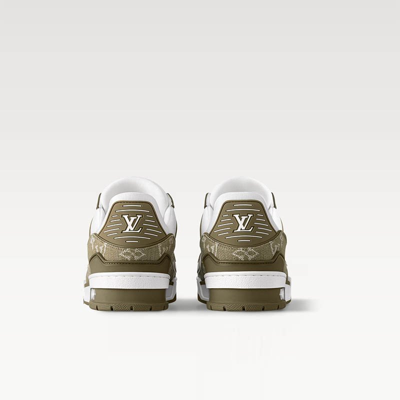 Monogram denim LV Trainer lace sneakers