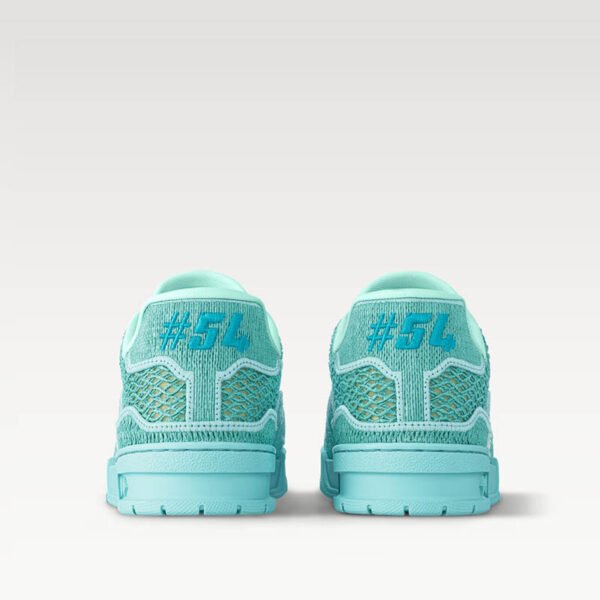 LV Trainer Sneaker Turquoise Blue 1AHTQT Raffia