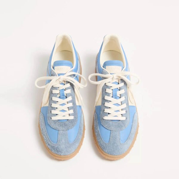 Valentino Garavani Upvillage low top sneaker in crust leather and nylon