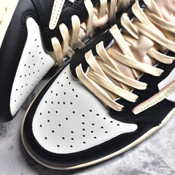 AJ1 White Blue Fujiwara Hiroshi Joint Lightning Hook Qiao 1 Casual Shoes