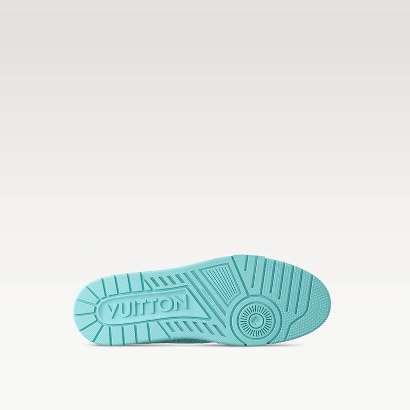 LV Trainer Sneaker Turquoise Blue 1AHTQT Raffia