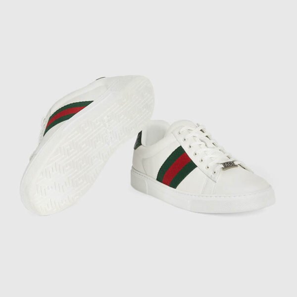 Men's Gucci Ace sneaker with Web Variationwhite leather