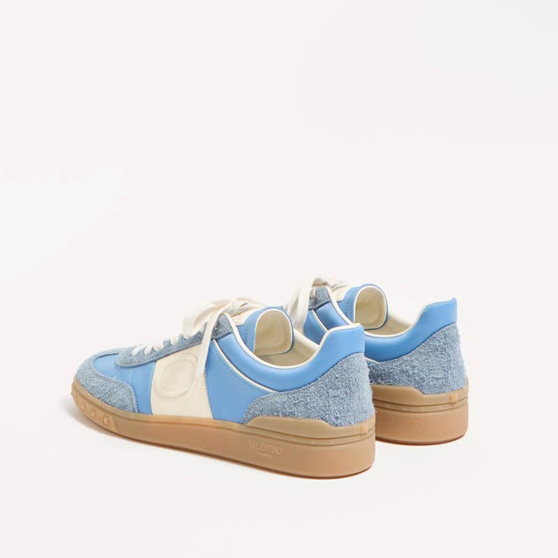 Valentino Garavani Upvillage low top sneaker in crust leather and nylon