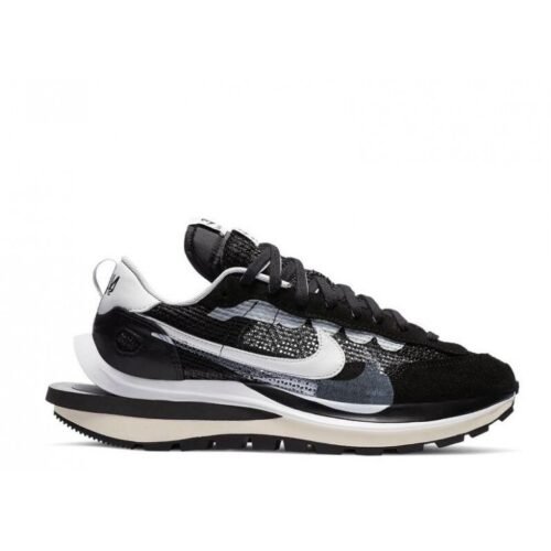 Sacai X Nike Vaporwaffle Black White