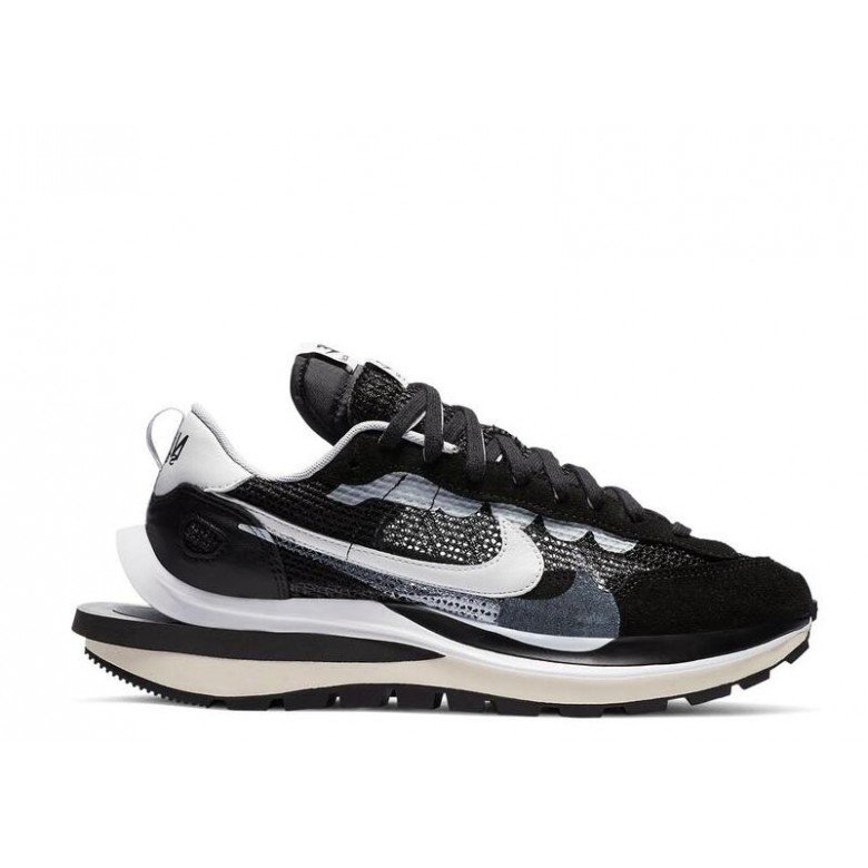 Sacai X Nike Vaporwaffle Black White