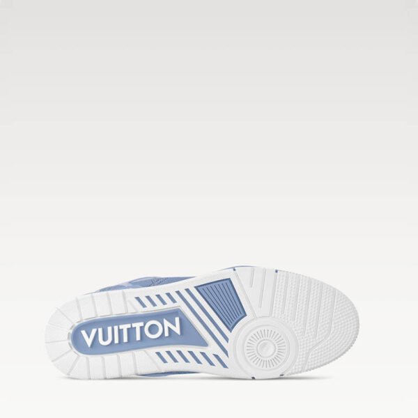 LV Trainer Sneaker 1AHTUZ Blue Monogram nubuck calf leather