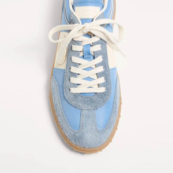 Valentino Garavani Upvillage low top sneaker in crust leather and nylon