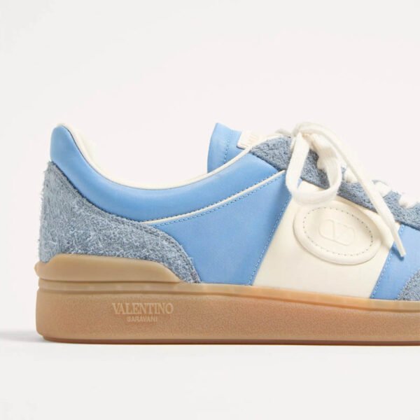 Valentino Garavani Upvillage low top sneaker in crust leather and nylon