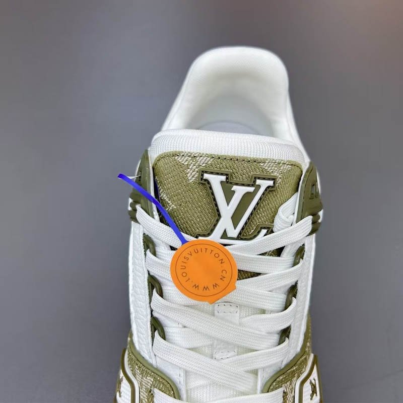 Monogram denim LV Trainer lace sneakers