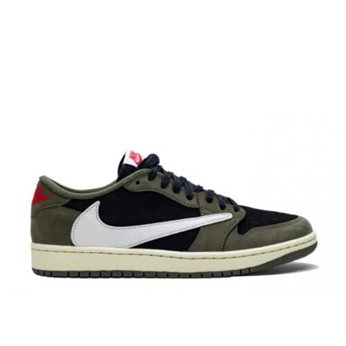 Travis Scott x Air Jordan 1 Low Black Olive