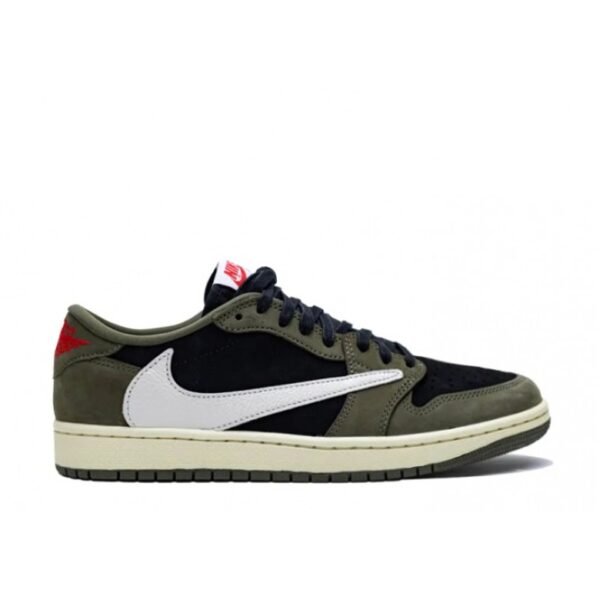 Travis Scott x Air Jordan 1 Low Black Olive