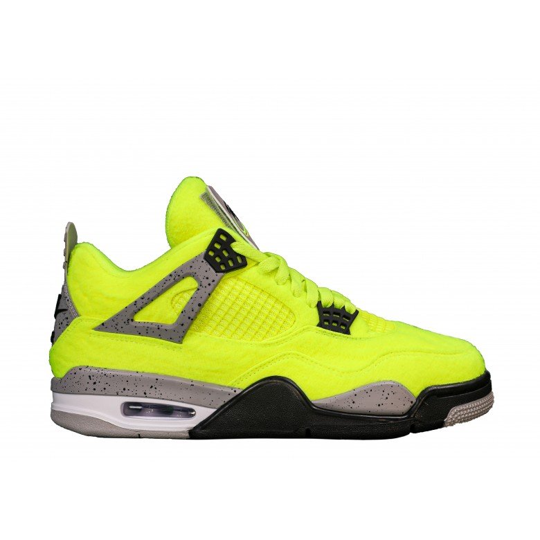 Air Jordan 4 “Tennis Ball” Custom Atomic Green/Black