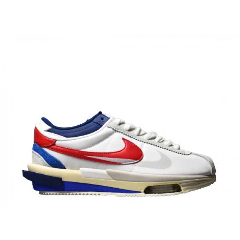 Sacai X Nike Cortez White Blue Red