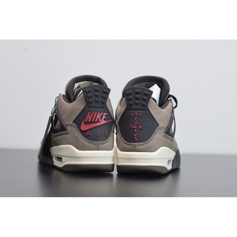 Air Jordan 4 Retro Travis Scott Olive Custom Shoes