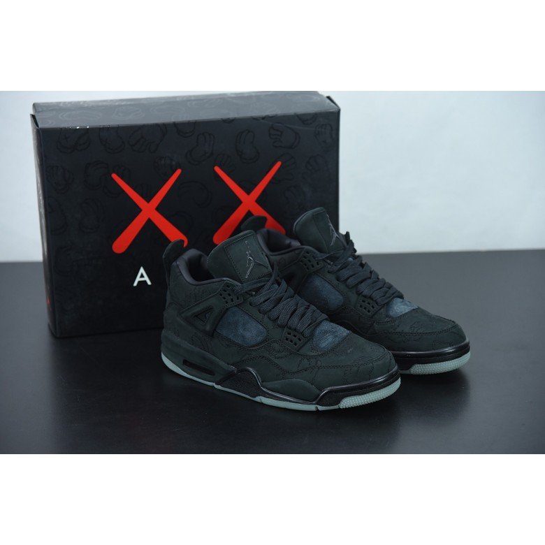 Kaws X Air Jordan 4 Retro Black 2017( Ln5 A1 Batch)