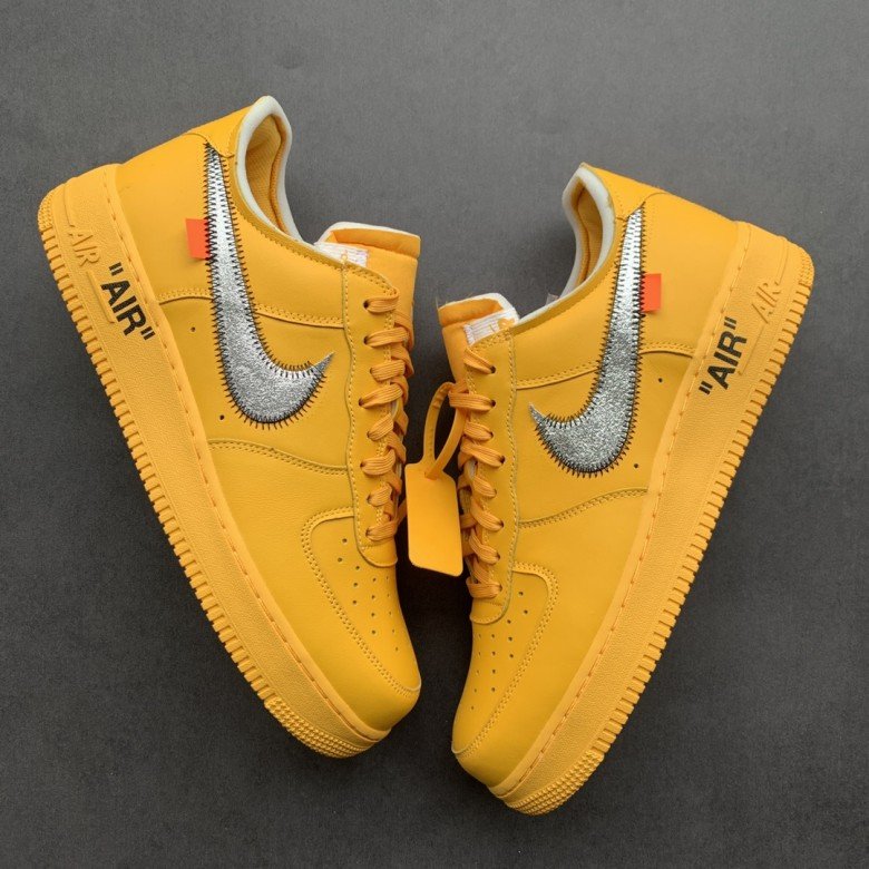 Off White X Air Force 1 “University Gold” 2021