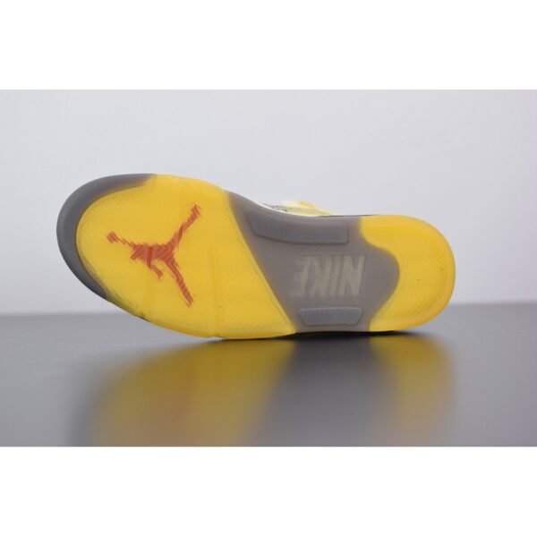 Off White x Air Jordan 5 Retro Sail/Plot twist