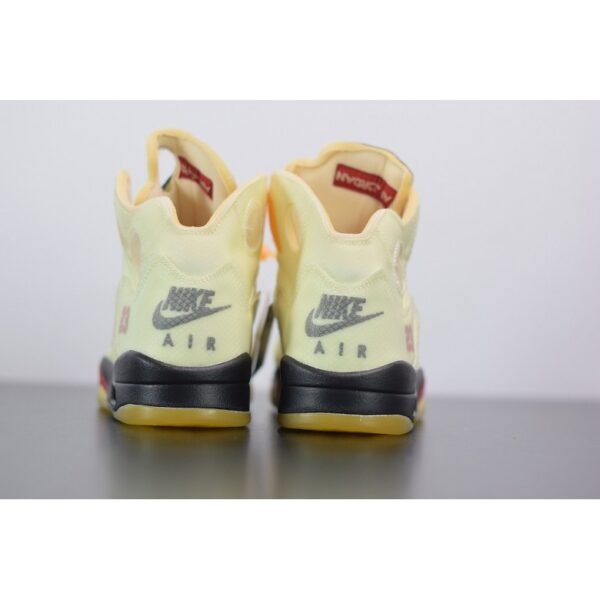 Off White x Air Jordan 5 Retro Sail/Plot twist