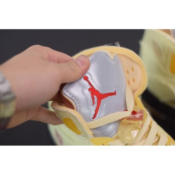 Off White x Air Jordan 5 Retro Sail/Plot twist