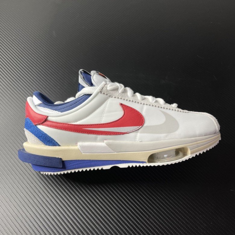 Sacai X Nike Cortez White Blue Red