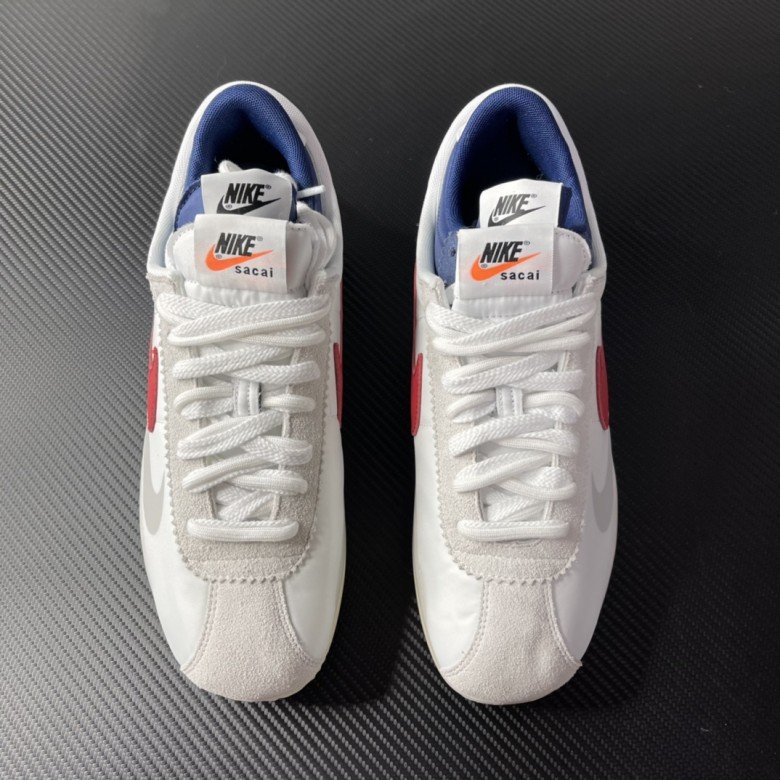 Sacai X Nike Cortez White Blue Red
