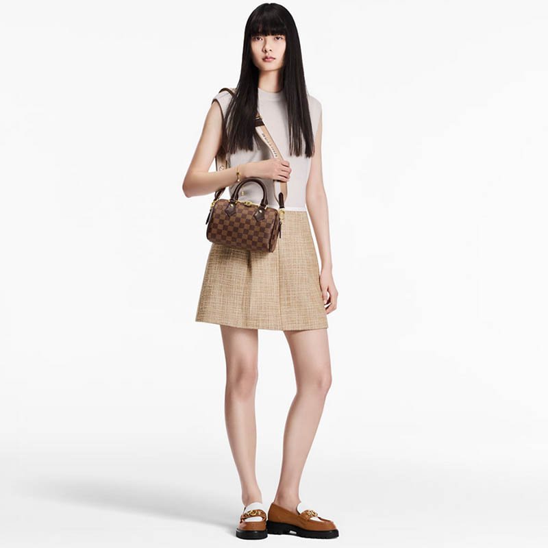 Speedy Bandoulière 20 Bag N40489 Damier Ebene Canvas