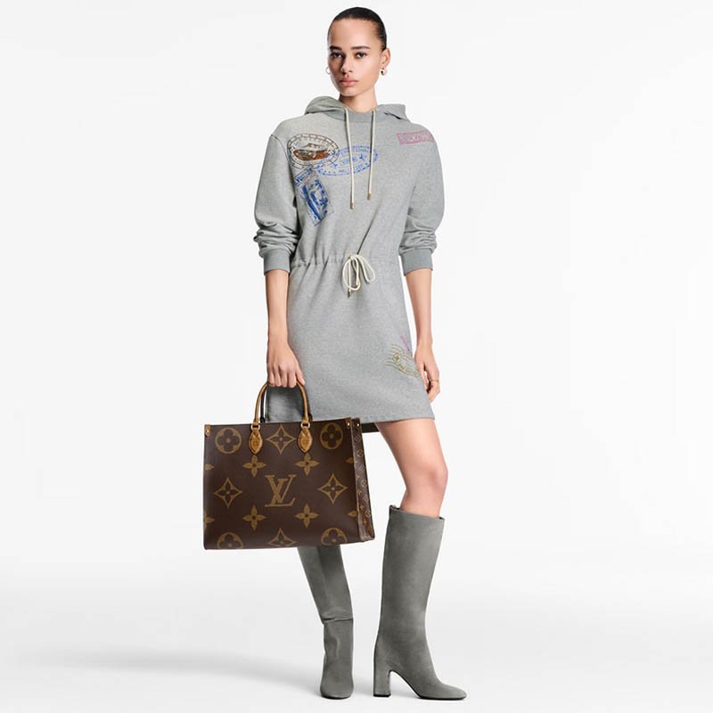 OnTheGo GM Tote Bag M45320 Monogram and Monogram Reverse coated canvas trim