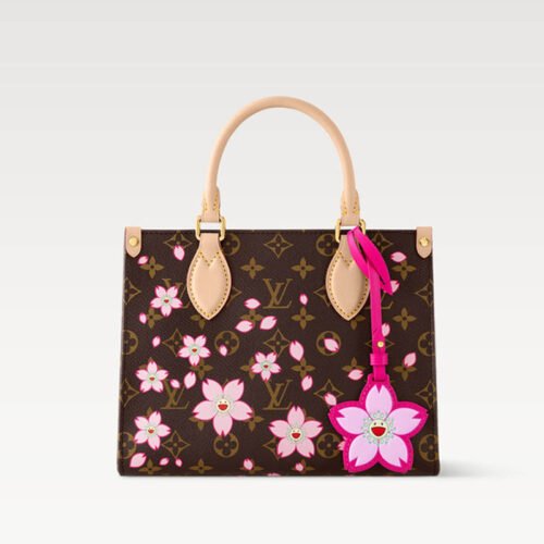 LV x TM OnTheGo PM Bag M13269 Sakura Brown