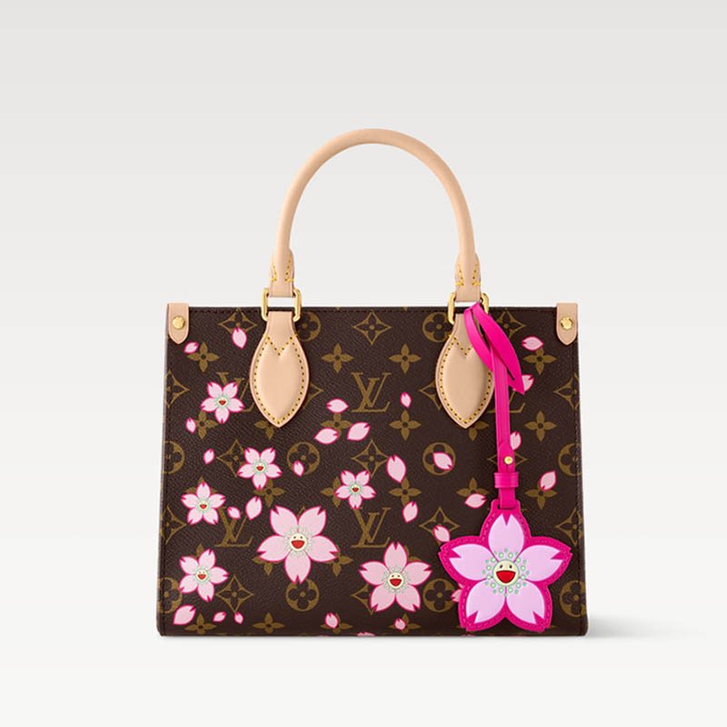 LV x TM OnTheGo PM Bag M13269 Sakura Brown