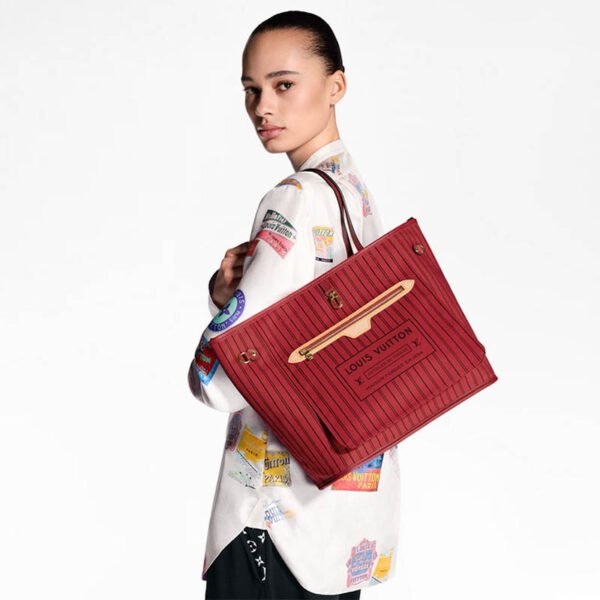 Neverfull Bandoulière Inside Out MM M12708 Sari Red