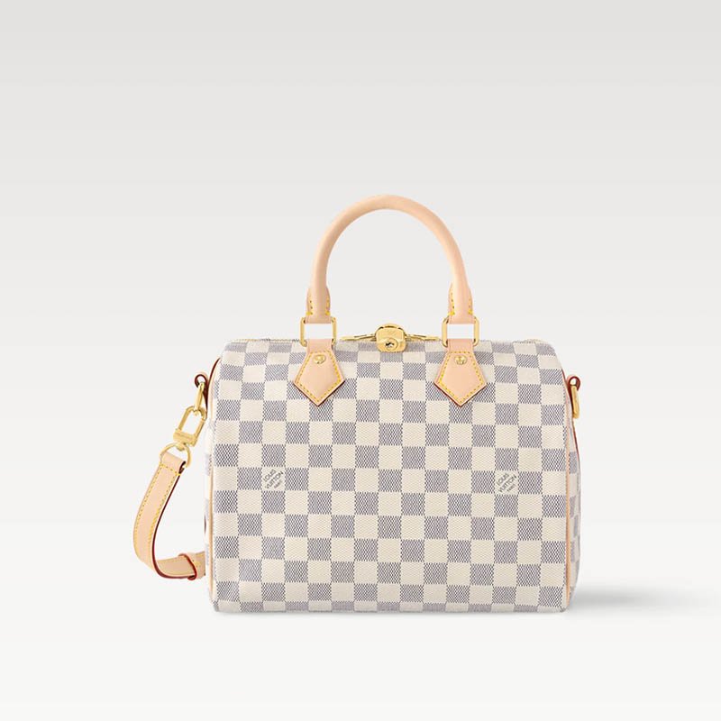 Speedy Bandoulière 25 Bag N40608 Damier Azur Canvas