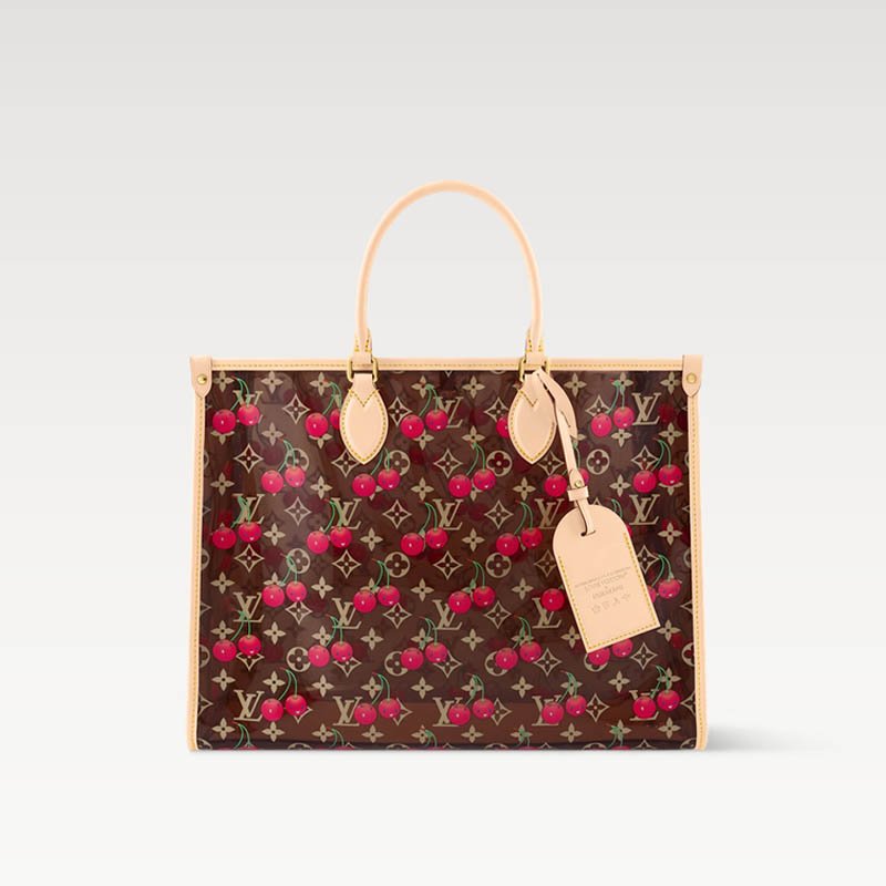 LV x TM OnTheGo GM Bag M14306 Monogram cherry crystal