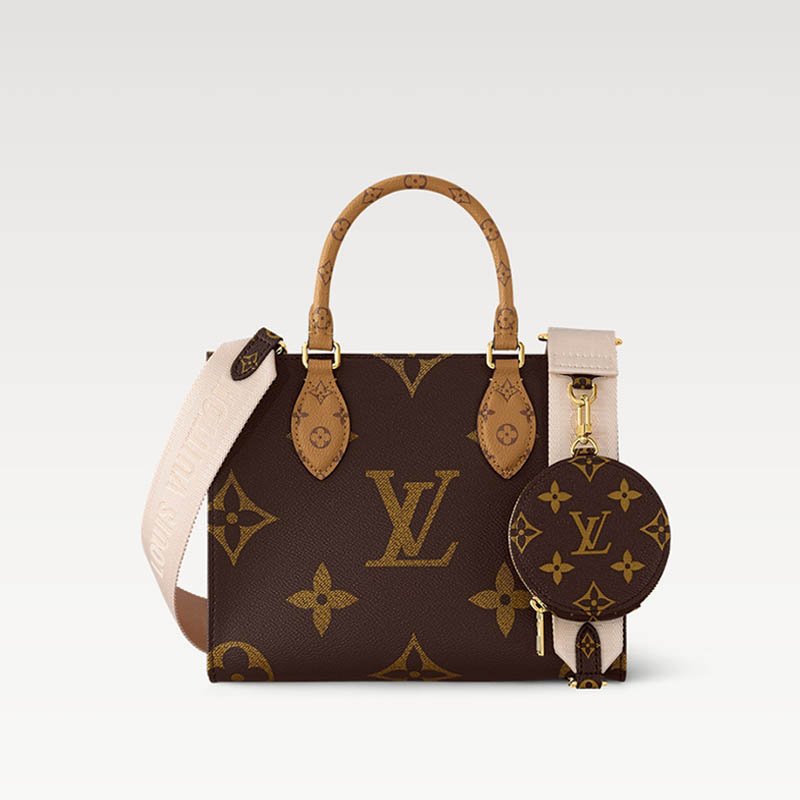 OnTheGo PM Tote Bag M46373 Monogram and Monogram Reverse coated canvas
