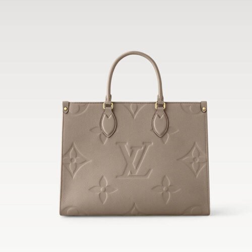 Onthego MM Tote Bag M45607Tourterelle Beige