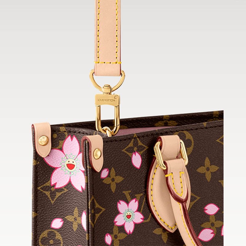 LV x TM OnTheGo PM Bag M13269 Sakura Brown