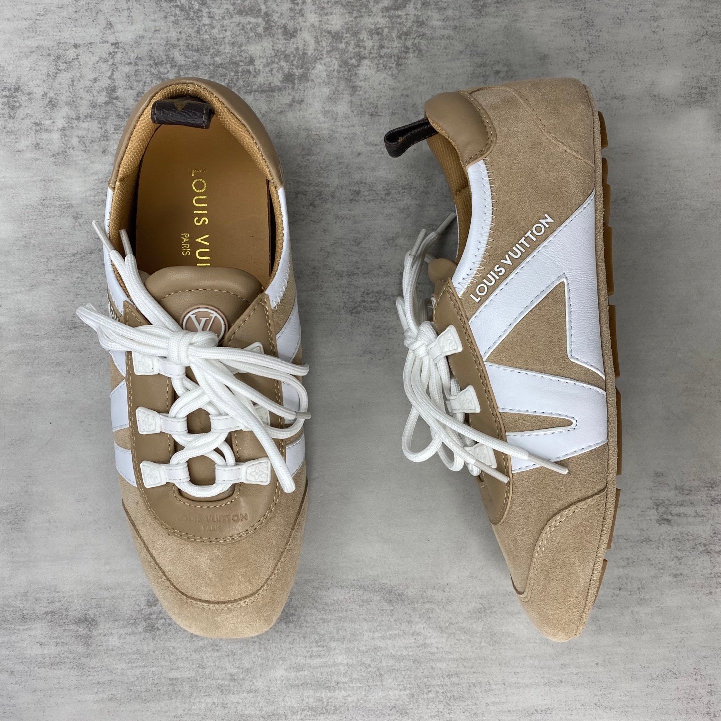 LOUIS VUITTON SneaKerina 2025 Spring/Summer Women's Training Shoes khaki