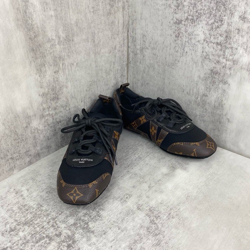 LOUIS VUITTON SneaKerina 2025 Spring/Summer Women's Training Shoes black
