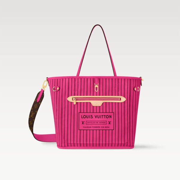 Neverfull Bandoulière Inside Out MM M12707 Pondichery Pink