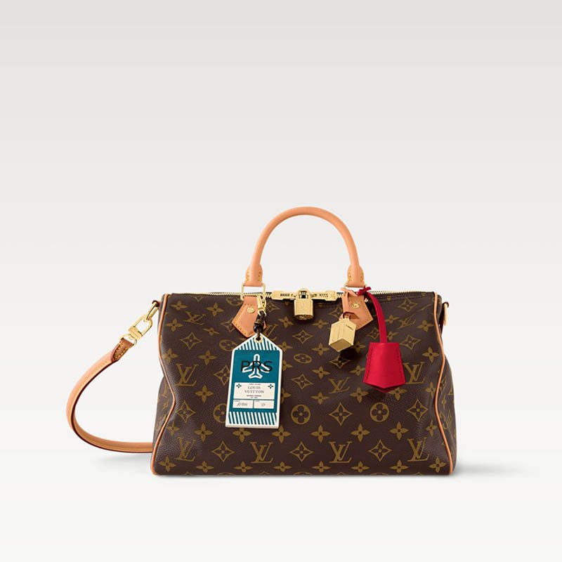 Speedy Soft 30 Crafty Bag M11945 MONOGRAM ROUGE