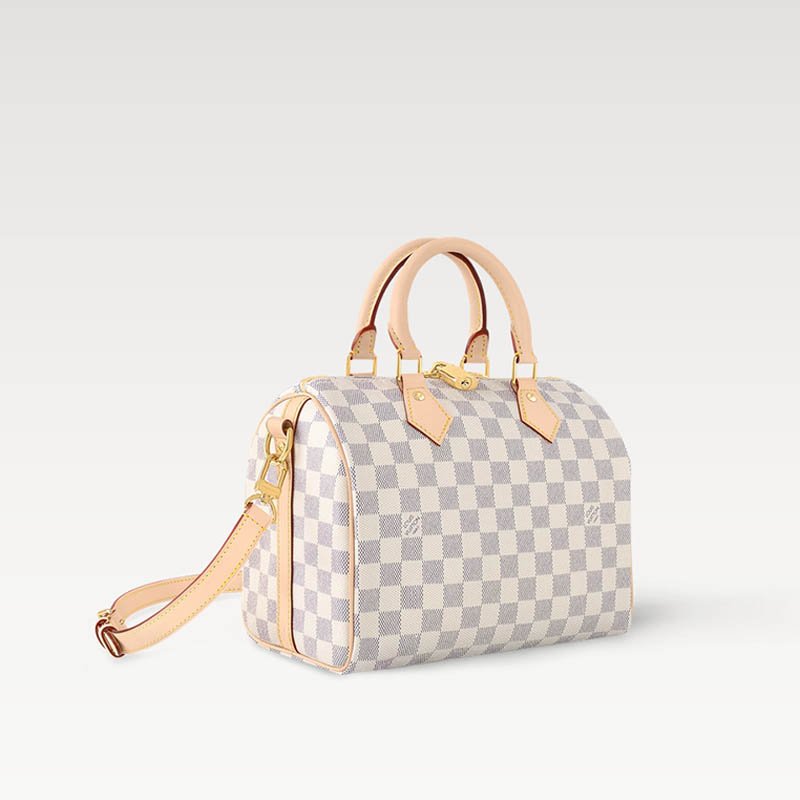 Speedy Bandoulière 25 Bag N40608 Damier Azur Canvas