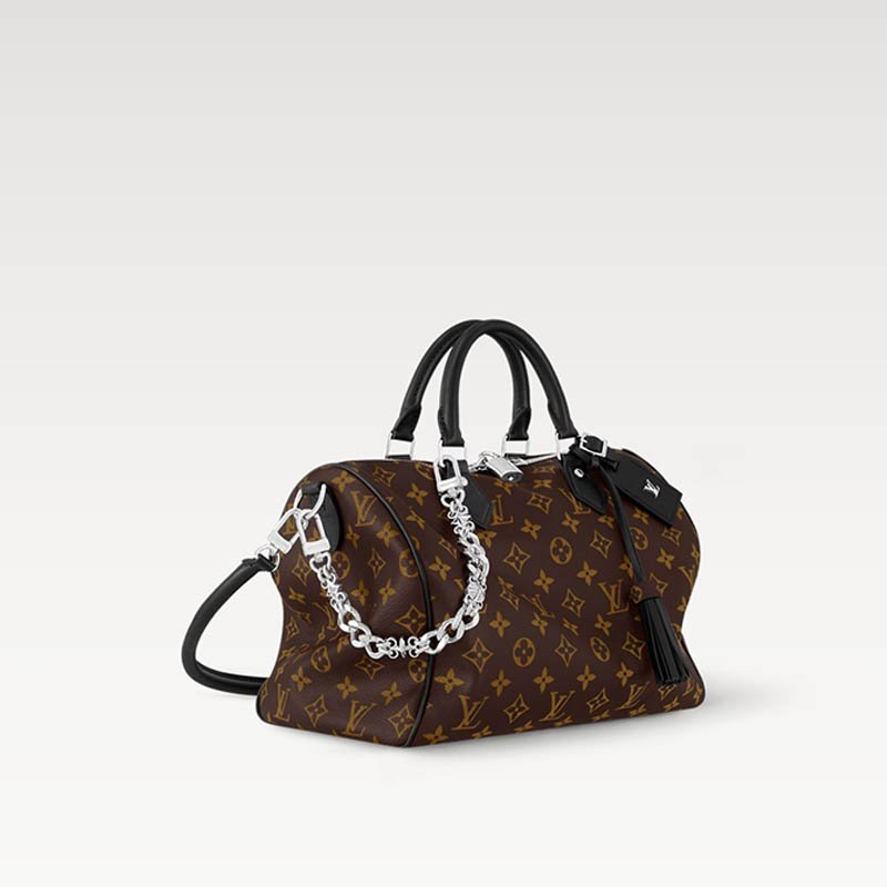 Speedy Soft 30 Dark Bag M12243 Monogram Black