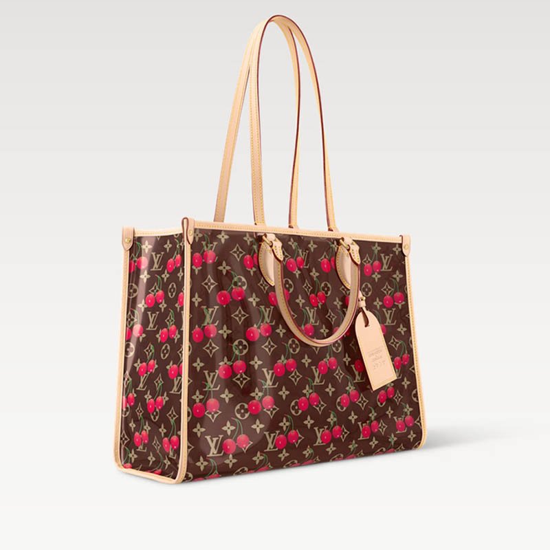 LV x TM OnTheGo GM Bag M14306 Monogram cherry crystal