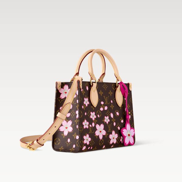 LV x TM OnTheGo PM Bag M13269 Sakura Brown